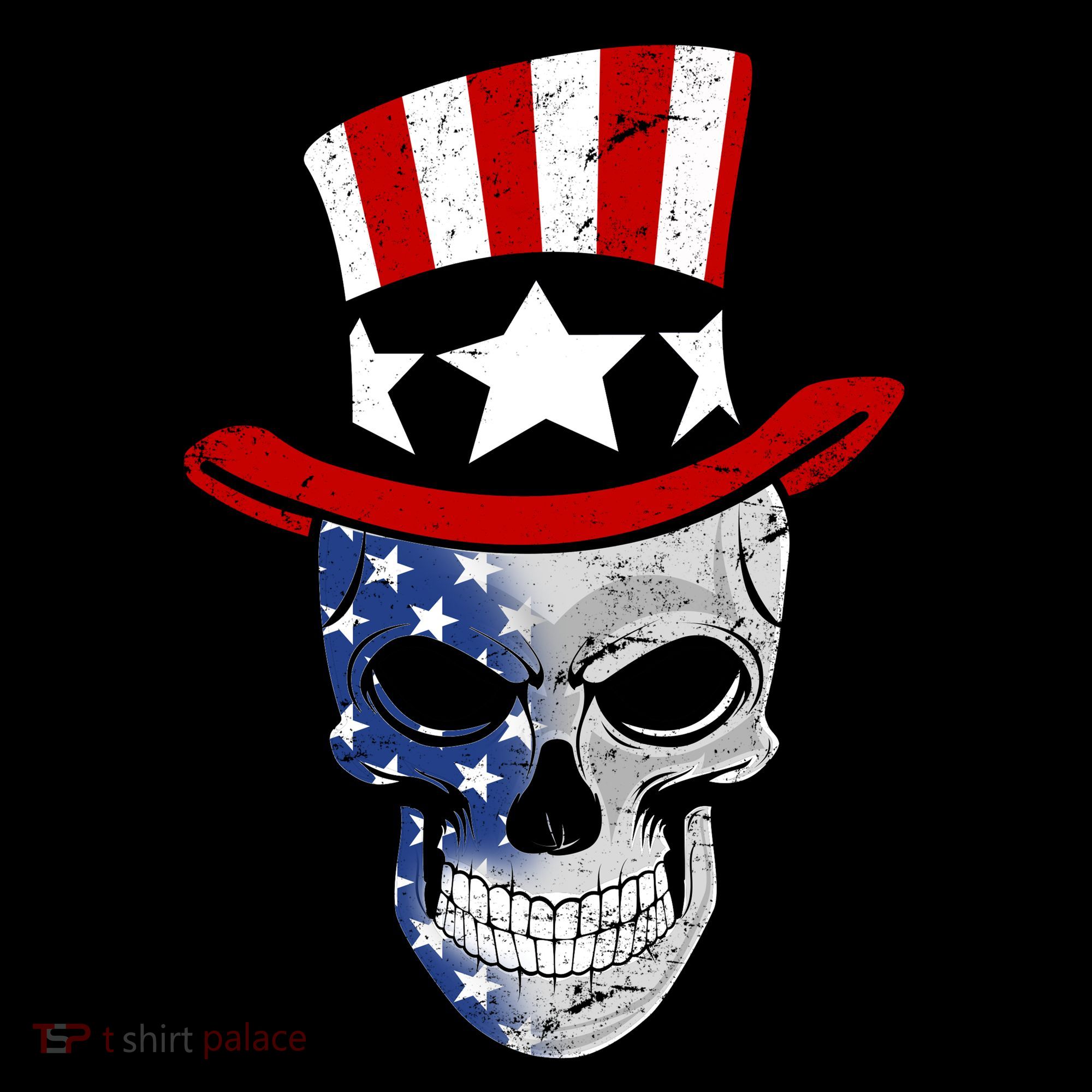 Patriot Skull USA-Made Doggie Bandana