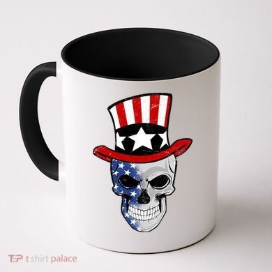 Patriot Skull Coffee Mug