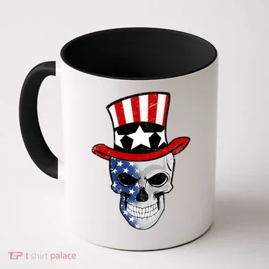 Patriot Skull Coffee Mug