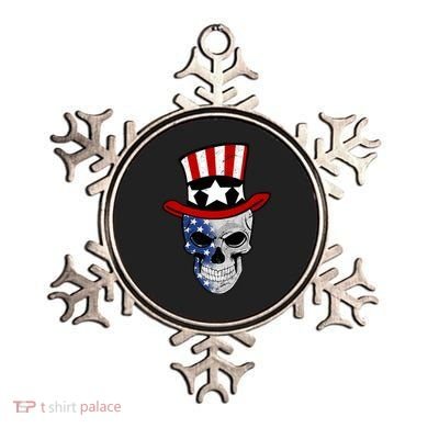 Patriot Skull Ornament