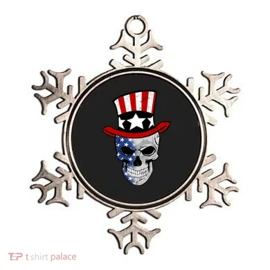 Patriot Skull Ornament