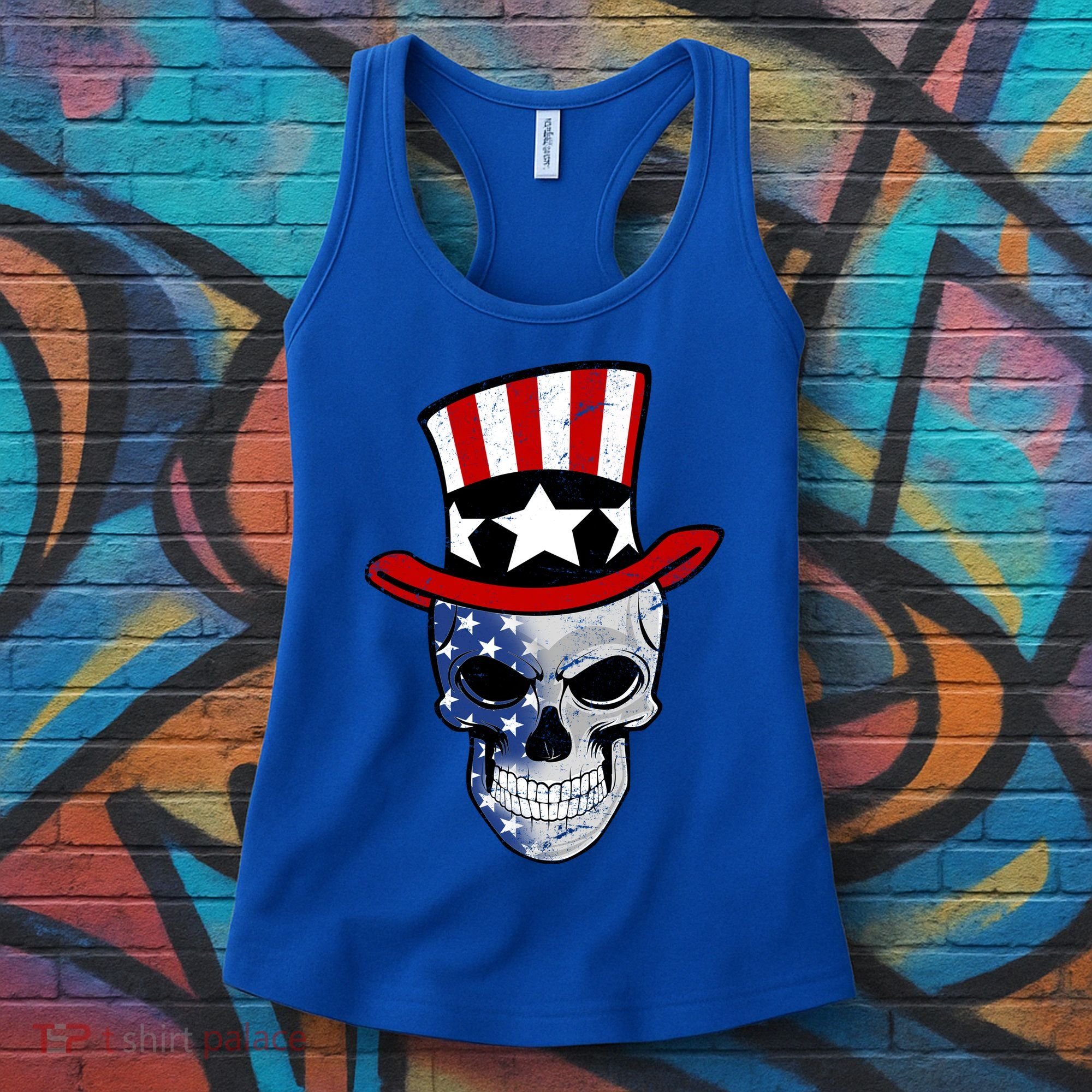 Patriot Skull Women's Tank Top