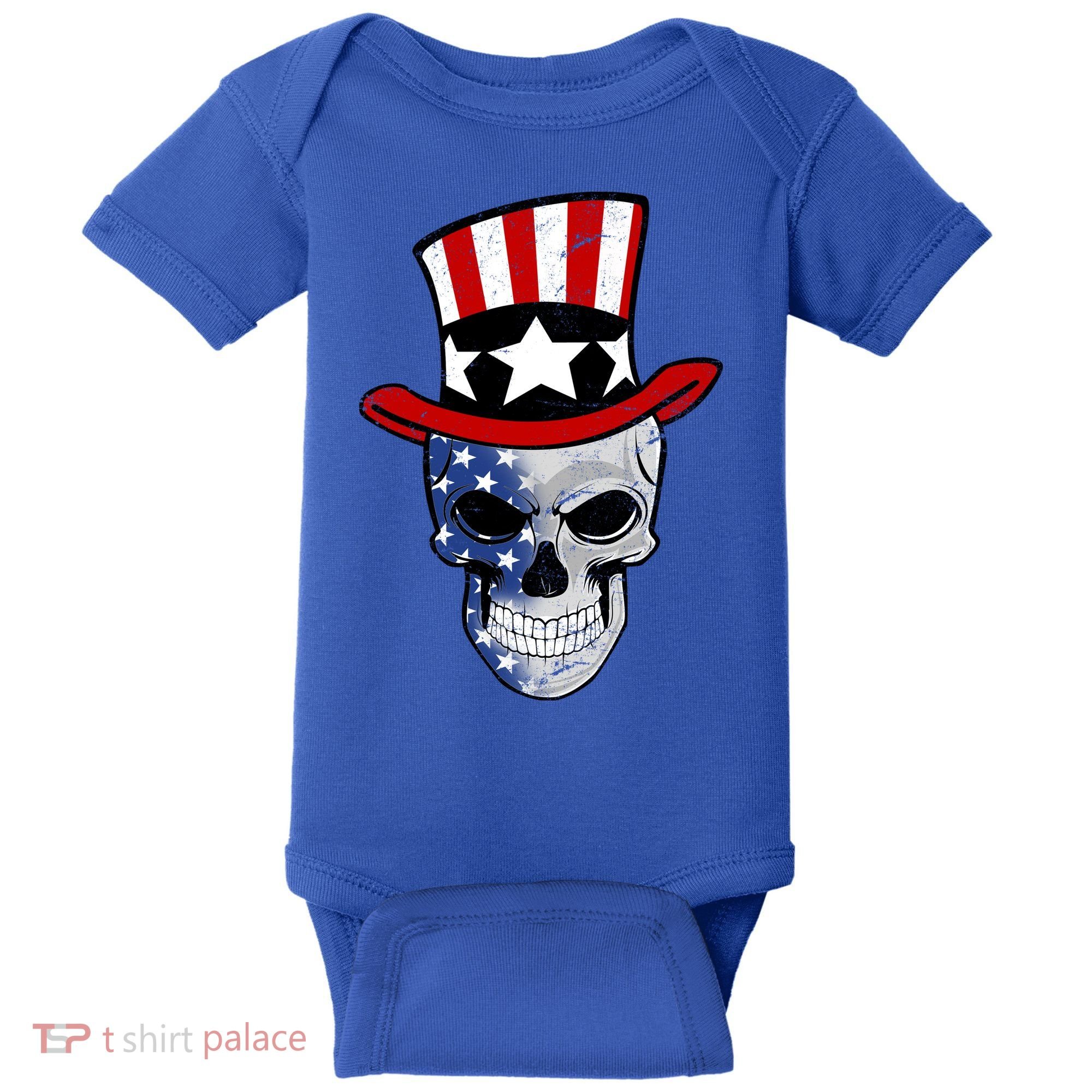 Patriot Skull Baby Bodysuit