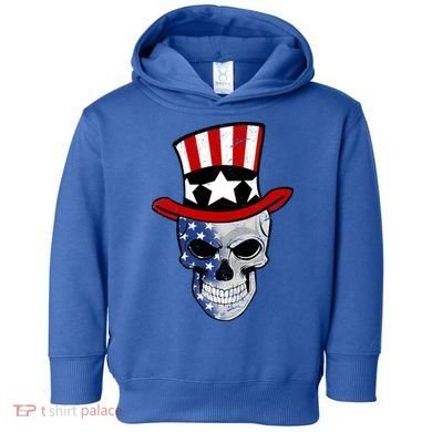 Patriot Skull Toddler Hoodie