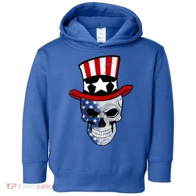 Patriot Skull Toddler Hoodie