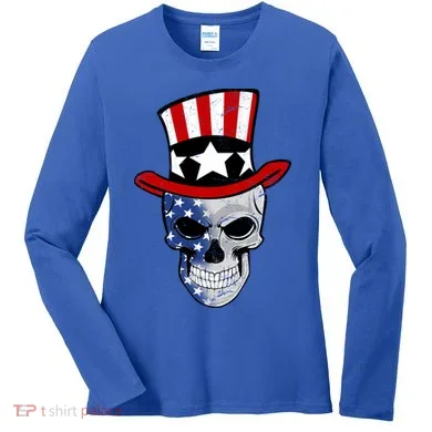 Patriot Skull Women's Long Sleeve Shirt
