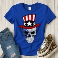 Patriot Skull Women's T-Shirt thumb 3