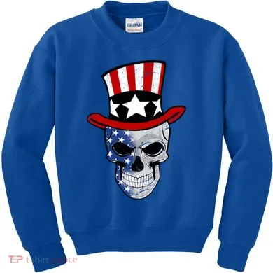 Patriot Skull Kids Sweatshirt