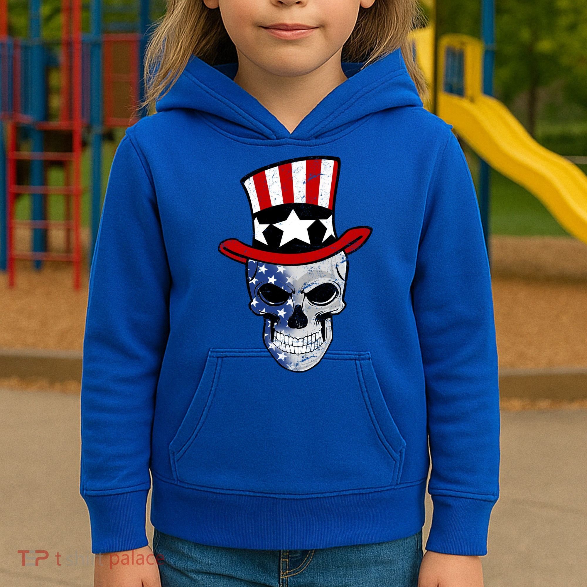 Patriot Skull Kids Hoodie