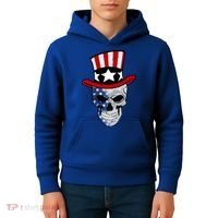 Patriot Skull Kids Hoodie thumb 4