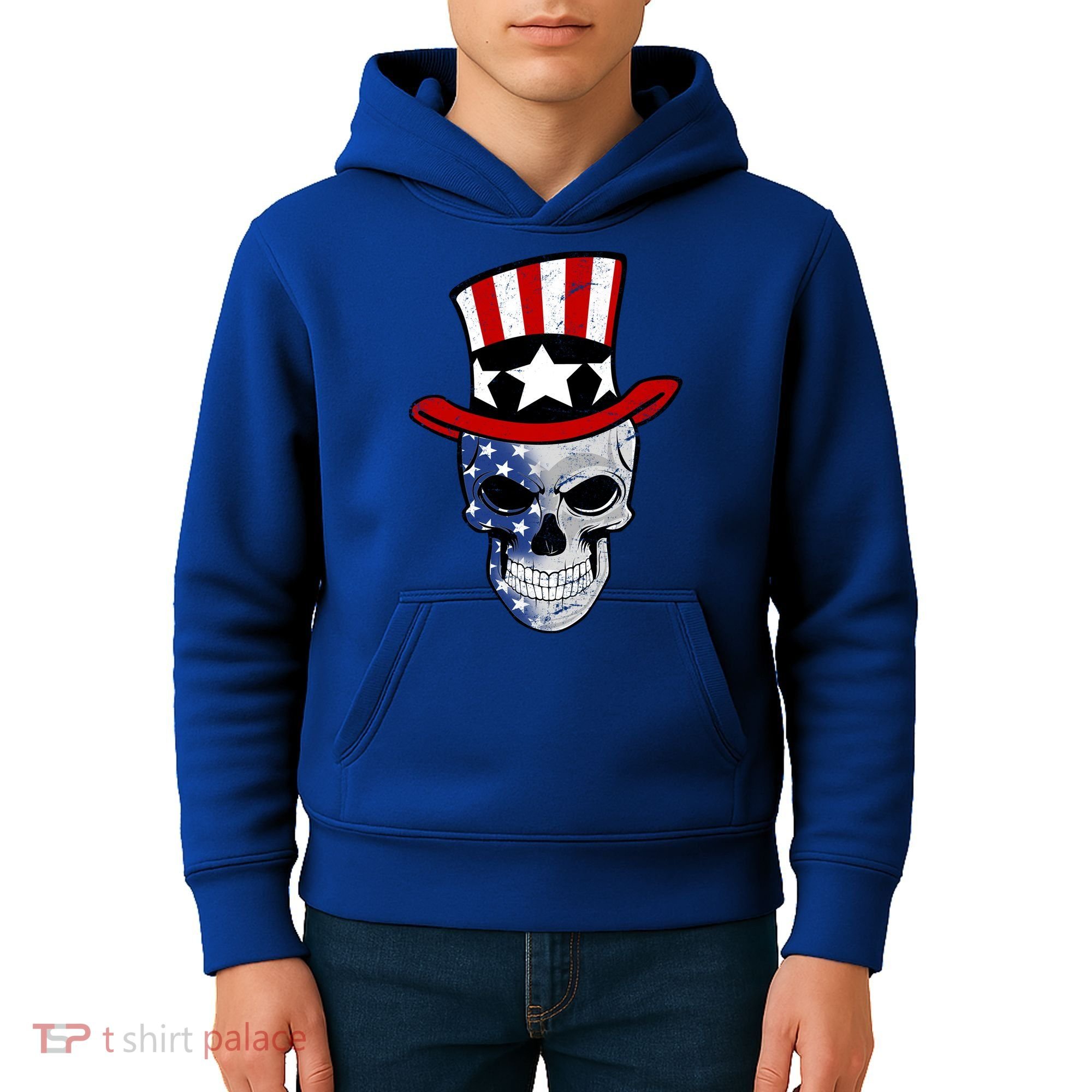 Patriot Skull Kids Hoodie