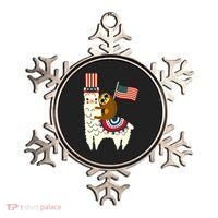 Patriot Sloth Llama Ornament thumb 0