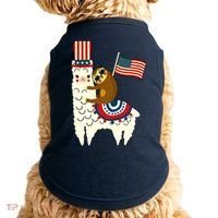 Patriot Sloth Llama Doggie Tank thumb 0