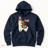 Patriot Sloth Llama Hoodie thumb 0