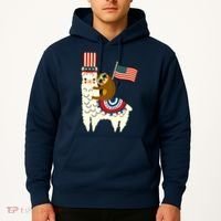 Patriot Sloth Llama Hoodie thumb 2