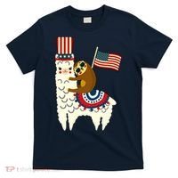 Patriot Sloth Llama T-Shirt thumb 0