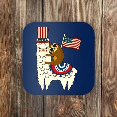 Patriot Sloth Llama Coaster