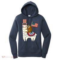 Patriot Sloth Llama Women's Hoodie thumb 0