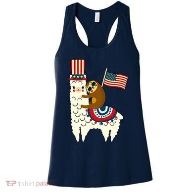 Patriot Sloth Llama Women's Tank Top