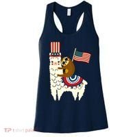Patriot Sloth Llama Women's Tank Top thumb 0