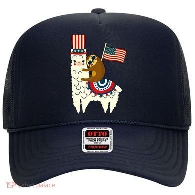 Patriot Sloth Llama Hat