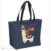 Patriot Sloth Llama Tote Bag thumb 2