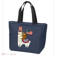 Patriot Sloth Llama Tote Bag thumb 3