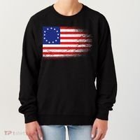 Patriotic 13 Colonies Flag Betsy Ross Women's Sweatshirt thumb 0