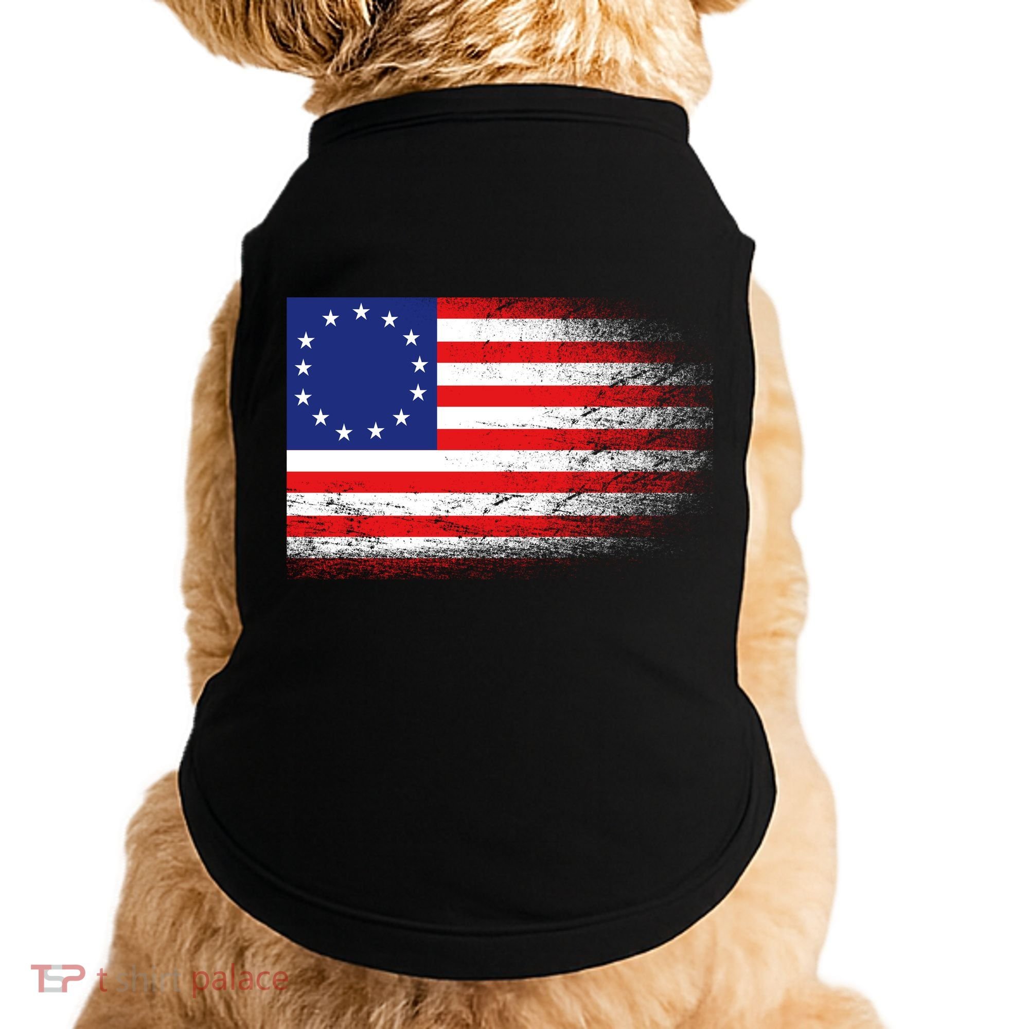 Patriotic 13 Colonies Flag Betsy Ross Doggie Tank