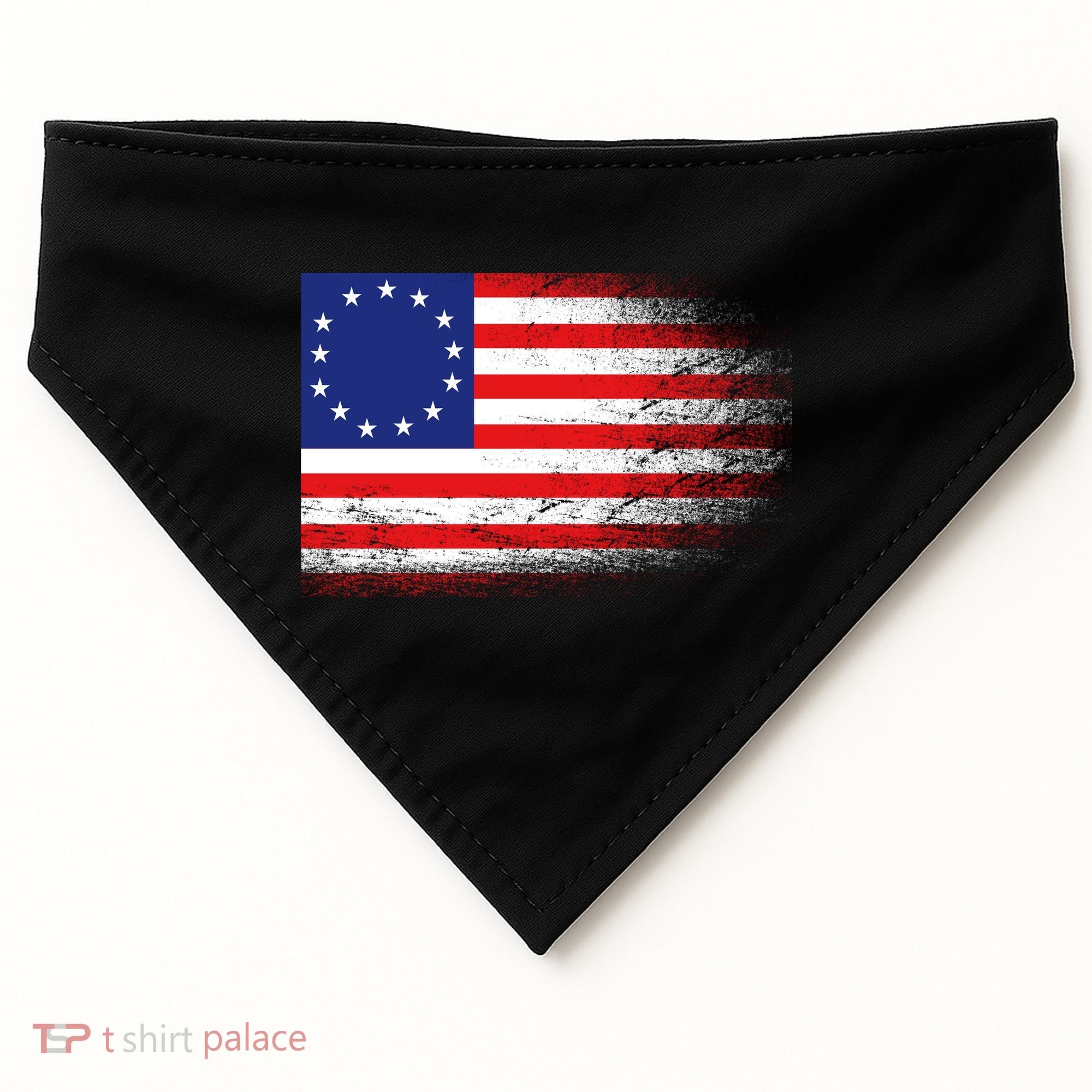 Patriotic 13 Colonies Flag Betsy Ross USA-Made Doggie Bandana
