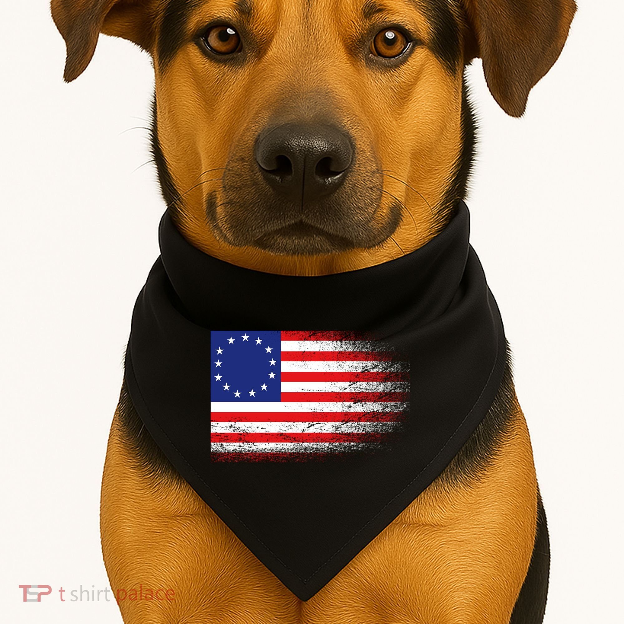 Patriotic 13 Colonies Flag Betsy Ross USA-Made Doggie Bandana
