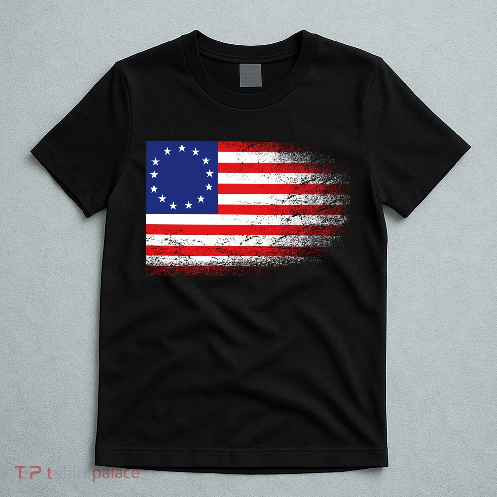 Patriotic 13 Colonies Flag Betsy Ross T-Shirt