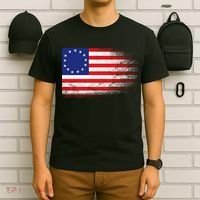Patriotic 13 Colonies Flag Betsy Ross T-Shirt thumb 6