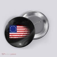 Patriotic 13 Colonies Flag Betsy Ross Button thumb 0
