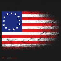 Patriotic 13 Colonies Flag Betsy Ross Button thumb 1