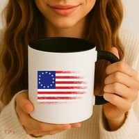 Patriotic 13 Colonies Flag Betsy Ross Coffee Mug thumb 3