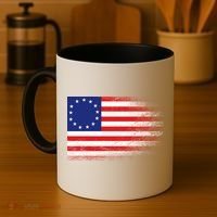 Patriotic 13 Colonies Flag Betsy Ross Coffee Mug thumb 4