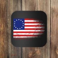 Patriotic 13 Colonies Flag Betsy Ross Coaster thumb 0