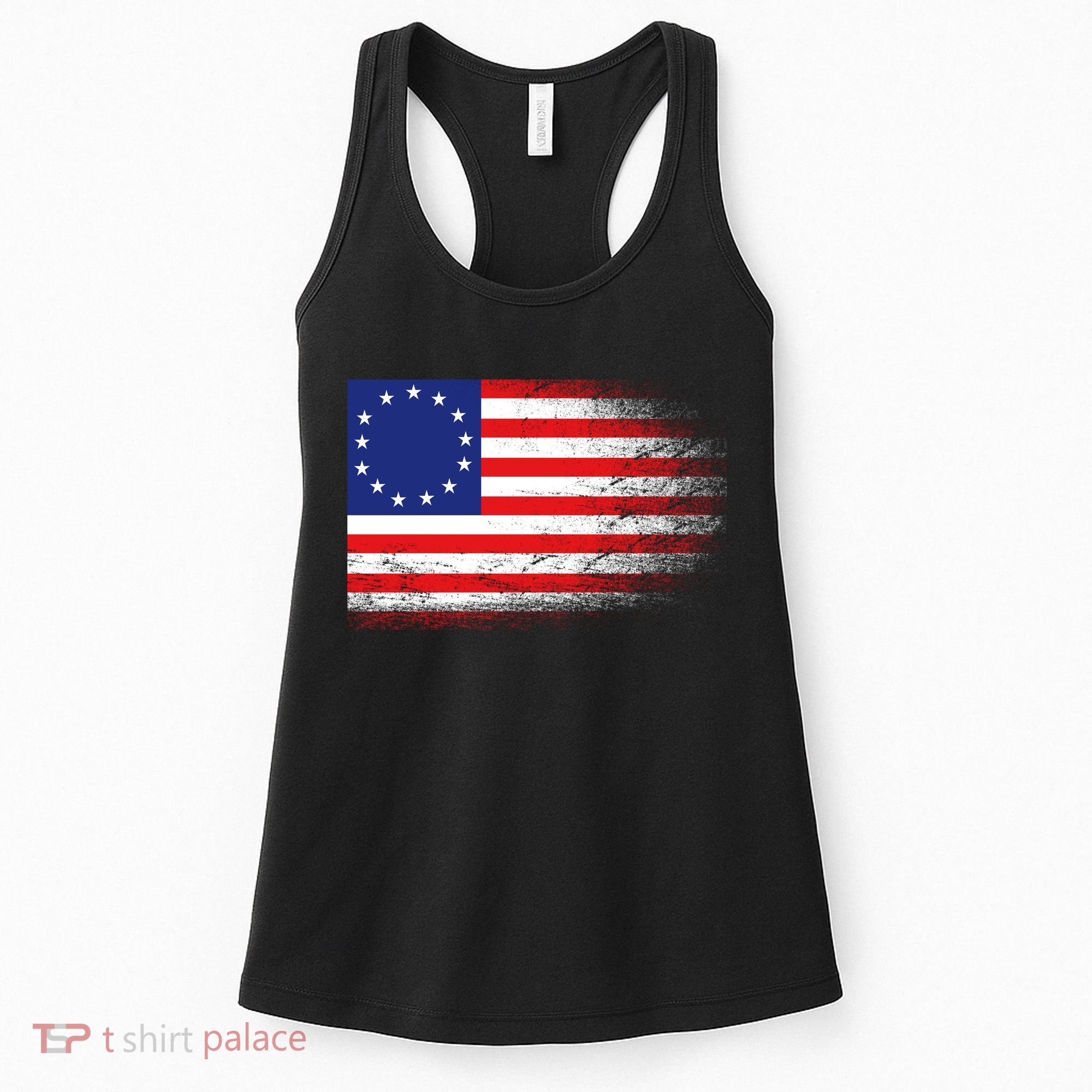 Patriotic 13 Colonies Flag Betsy Ross Women's Tank Top