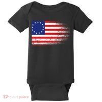 Patriotic 13 Colonies Flag Betsy Ross Baby Bodysuit thumb 0