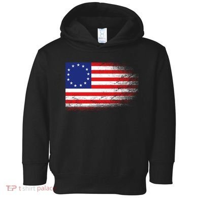 Patriotic 13 Colonies Flag Betsy Ross Toddler Hoodie