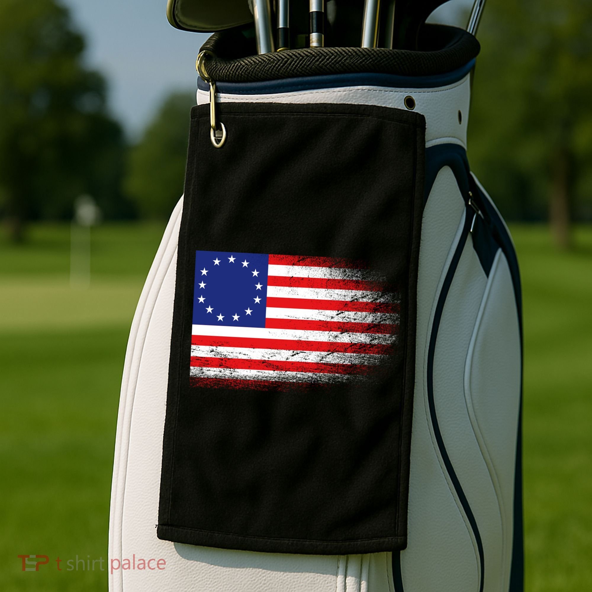 Patriotic 13 Colonies Flag Betsy Ross Golf Towel