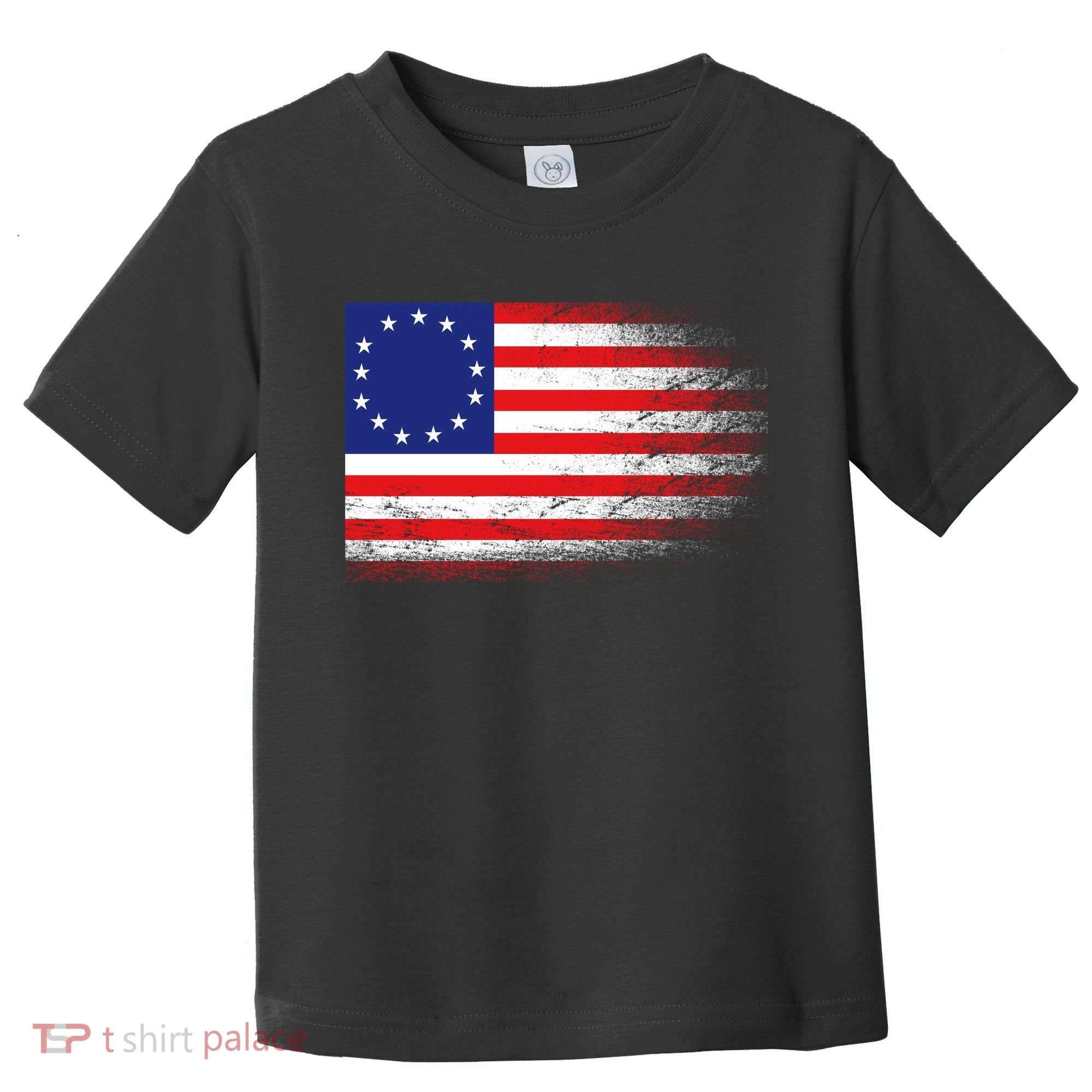 Patriotic 13 Colonies Flag Betsy Ross Toddler T-Shirt