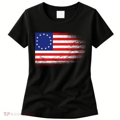 Patriotic 13 Colonies Flag Betsy Ross Women's T-Shirt