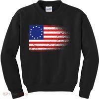 Patriotic 13 Colonies Flag Betsy Ross Kids Sweatshirt thumb 0