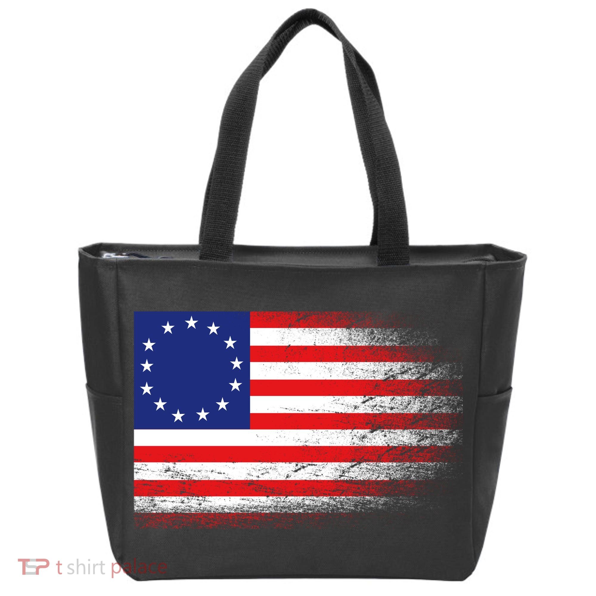 Patriotic 13 Colonies Flag Betsy Ross Tote Bag
