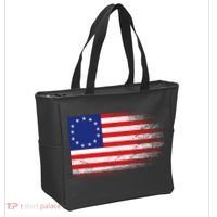 Patriotic 13 Colonies Flag Betsy Ross Tote Bag thumb 2