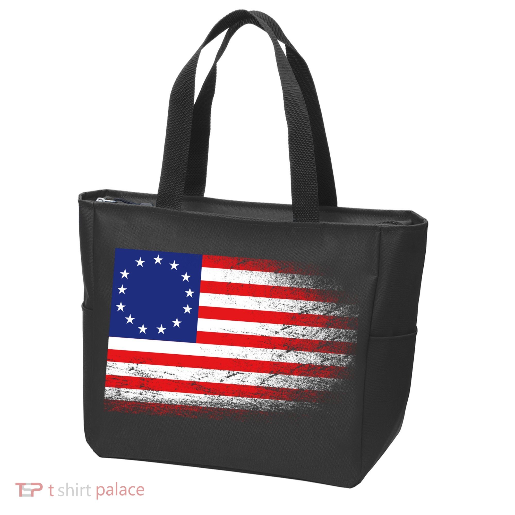Patriotic 13 Colonies Flag Betsy Ross Tote Bag