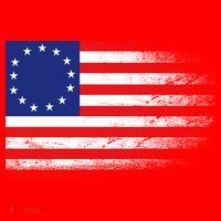 Patriotic 13 Colonies Flag Betsy Ross Santa Hat thumb 1