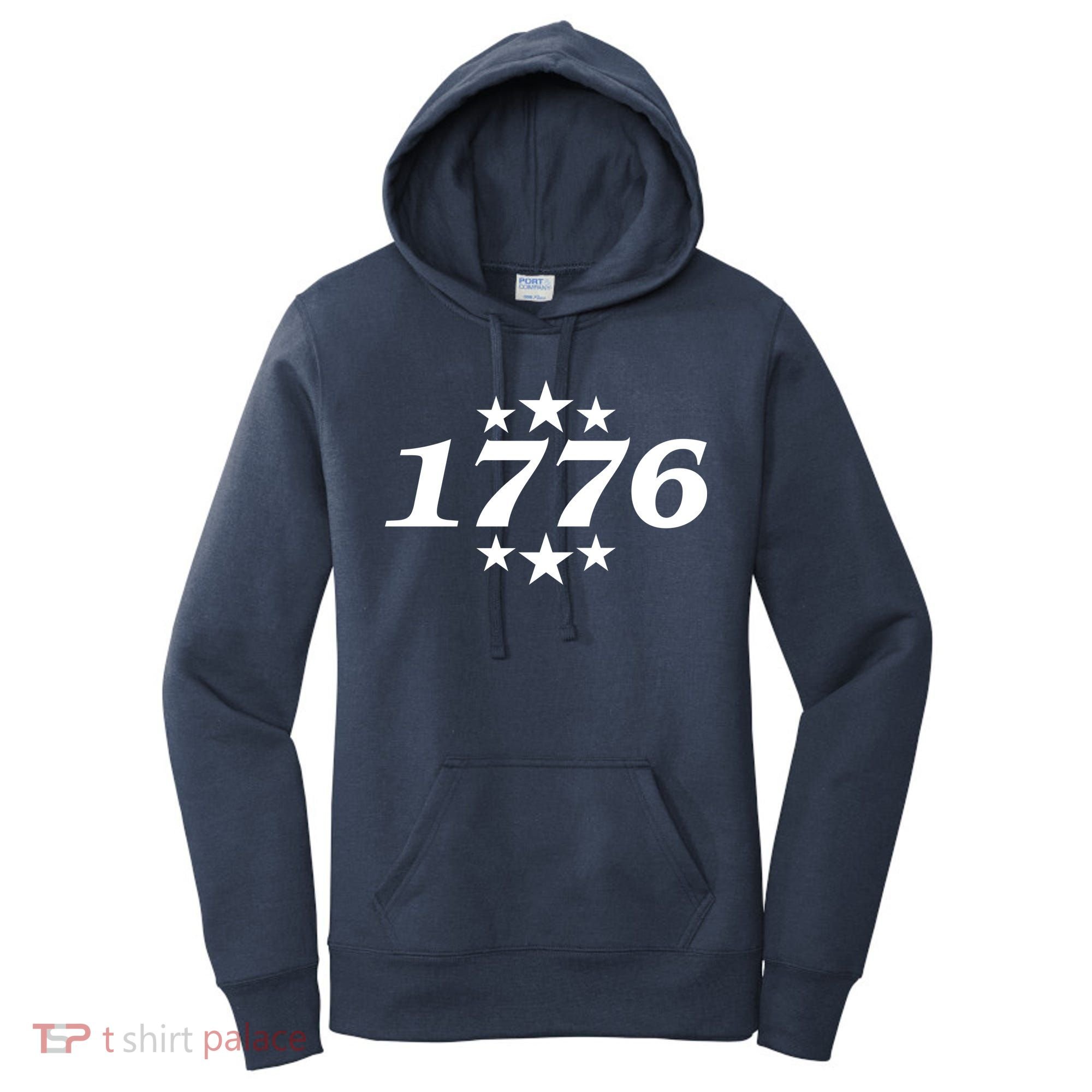 Patriotic 1776 USA 4th of July Stars Women's Hoodie
